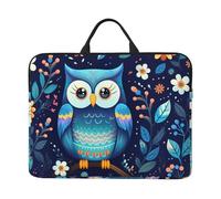 Owl Print Printed Laptop Sleeve - (16.5 x 12.2 inches) Shockproof Portable Laptop Sleeve