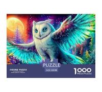 Owl Professional-Grade Jigsaw Puzzles for Adults A Demanding 1000-Piece (Advanced) Challenging Puzzle Games Experience - Serves As An Excellent And Enjoyable Gift for Adults And Kids Age 12 Year