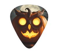 Owl Pumpkin Happy Halloween Guitar Picks Set-Premium Abs Material,Various Thicknesses-Enhance Your Playing Experience