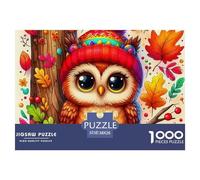 Owl Puzzles 1000 Piece for Adults And Kids Cool Raptors Challenge High Difficulty Family Puzzle Game Relaxing Decor Gift Beautiful Decoration 38x26cm/1000pcs