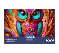 Owl Puzzles 1000 Piece for Adults And Kids Cool Raptors Classic Educational Games Family Puzzle Game Birthday Gifts Beautiful Decoration 38x26cm/1000pcs