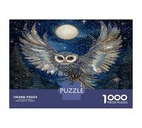 Owl Puzzles 1000 Pieces for Adults, 1000 Piece Moon Great Gifts Challenge Toy for Educational Games Gifts 70x50cm/1000pcs