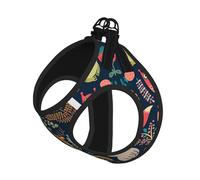 Owl Rabbit Bird Fox Print Adjustable Harness Leash Set For Cats And Dogs, Soft Breathable Kitten Puppy Mesh Vest With Reflective Design, Escape-Proof Lead For Small Pets Walking Training
