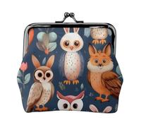 Owl Rabbit Bird Fox Print Lightweight Women Coin Purse Exquisite Waterproof Small Pouch for Coins Cards