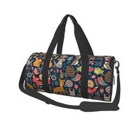 Owl Rabbit Birds Fox Print Travel Duffel Bag, Foldable Gym Bag Overnight Weekend Bags for Women, Large Holdall Bag Cabin Bag for Sports and Travel