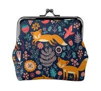 Owl Rabbit Birds Fox Printing Lightweight Minimalist Wallet, Compact Coin Pouch for Gym Visits and Errands