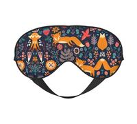 Owl Rabbit Birds Fox Sleep Mask Night's Sleep Soft Eye Mask Adjustable Strap Works Nap Position Sleeping Aid