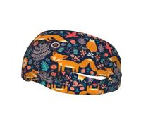 Owl Rabbit Birds Fox Sports Headbands Moisture Wicking Athletic Terry Cloth Sweatband Sweat Absorbing Head Band