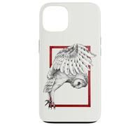 Owl Red Frame Tattoo Aesthetic Dotwork Case for iPhone 13