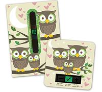 Owl Room Thermometer and Bath Thermometer Set