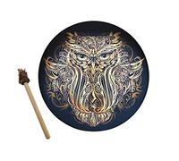 Owl Shaman Drum, Shaman Alchemist Moon Drum, Owl's Bass Divine Sound Siberian Drum, Music Spiritual Shaman Drum, Bass, God's Voice