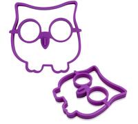 Owl Shape Silicone Fried Egg Mold - Non-Stick Breakfast Omelette Ring | Food-Grade, Heat-Resistant, Reusable Egg Shaper for Kids & Adults | Fun Kitchen Cooking Tool