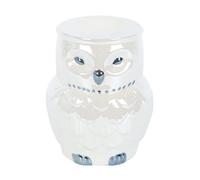 Owl Shaped Oil Burner with Iridescent Glaze - Creates Relaxing Atmosphere for Sleep & Relaxation - Easy to Use with Essential Oils & Tealight - Ideal for Bedroom, Living Room & More