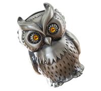 Owl Shaped Zinc Alloy Money Box for Vintage Engraved