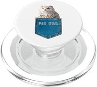 Owl Shirt Snowy Owl Pocket Pet Owl PopSockets PopGrip for MagSafe