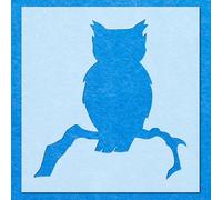 Owl Silhouette Stencil, Mylar Airbrush Painting Wall Art Crafts