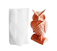 Owl Silicone Mold - 4.92x2.83in DIY Craft Mold, Flexible Non-Deform Tool, Cute Animal Shape | Owl Candle Soap Resin Clay Making Mld for Family Kids Adults Home Studio Art Creative Projects