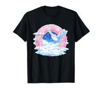 Owl Soars Through Donut and Clouds Magic T-Shirt
