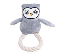 Owl Sound Dog Toy - Plush Toy Cotton Rope, Owl Sound Toy | Durable and Tough Dog Chew Toys, Cute Squeak Dog Toy