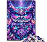 Owl Spirit Jigsaw Puzzles for Teenagers 1000 Jigsaws,Staycation Kill Time Every Piece Is Unique - Challenging Family Fun Game (38x26cm)