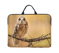 Owl Standing On The Tree 14 Inch Printed Laptop Sleeve, 600d Oxford-Cloth Shockproof Laptop Case With Thickened Pearl Cotton,Waterproof Portable Laptop Handbag Cover