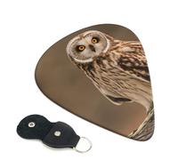 Owl Standing On The Tree Guitar Picks 6-Pack - Pick Set (0.46mm / 0.71mm / 0.96mm) Suitable For Guitar And Ukulele Playing