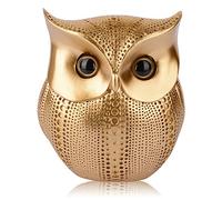 Owl Statue Home Decor, Retro Buho Owls Figurines For Unique Home Decorations, Living Room Decorations, Gold Office Decor, Small Decor Items For Shelf, Bookself TV Stand Decor, Owl Gifts For Owl Lovers