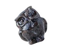 Owl Statue Natural Crystal Owl Animal Figurine Pocket Sculpture Desktop Decorations for Home Offices Living Room Gemstones Animal Figurines