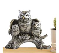 Owl Statue, Owl Gardening - Owl for Home, Cute Outdoor, Garden Statue, Animal Sculpture, Modern Resin Figure, Desk Accessories for the Living Room Kitchen