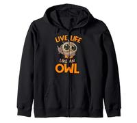Owl Stuff | Live Life Like an Owl Zip Hoodie