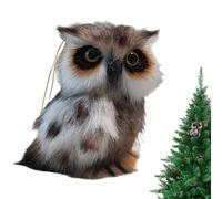 Owl Stuffed Animal, Owl Plush Toy, Hangable Pendant with Loop, Realistic Vivid Eye Design, Doll Decor, for Wall Door Tree Bag Party Kids Backpack, Bedroom, Nursery, Gift, Outdoor Decoration