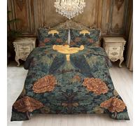 Owl Super King Duvet 10.5 Tog Peony Microfibre Coverless Duvet Suitable for All Seasons Comfortable Reversible Washable Super King Quilt with 2 Pillowcase YUc462