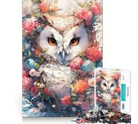 Owl The Wise One 1000 Piece Jigsaw Puzzles for Teenagers Jigsaw Boost Recall Soothing Play Tight Edge Premium Gift (38x52cm)