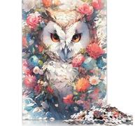 Owl The Wise One Jigsaw Puzzles Puzzle for Adults Kids. 1000 Piece Great Gifts Challenge Toy Educational Game Home Decoration for Educational Games Gifts 1000pcs (75x50cm)