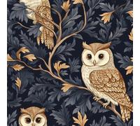 Owl Tree Branch Peel and Stick Wallpaper 3D Printed Painted Forest for Boys Girls Teen Bedroom Living Room Kitchen Removable Decor Wall Mural Paper 17.3"x236"