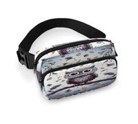 Owl Tree Branches Full Printed Fanny Pack,Zipper Belt Bag Cute Crossbody Bag Hip Bum Bag with Adjustable Strap