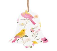 Owl Tree Branches -Print Christmas Wooden Ornaments 2PCS- Handmade Eco-Friendly Hanging Decor For Tree Gifts Holiday Festivities.