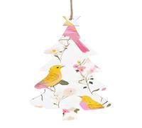 Owl Tree Branches -Print Christmas Wooden Ornaments 2PCS- Handmade Eco-Friendly Hanging Decor For Tree Gifts Holiday Festivities.