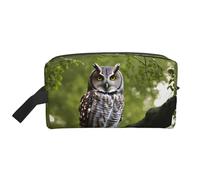Owl Tree Branches Print Large Capacity Travel Toiletry Bag Unisex Daily Use Storage Weekend Trips Pouch