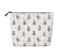 Owl Tree Branches Printed Make up Bag for Women Makeup Bags Zipper Travel Cosmetic Bags Pouch Organizer