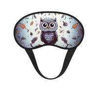 Owl Tree Branches Sleep Mask for Side Sleeper, Blackout Eye Mask for Women Men, Zero Pressure Sleeping Masks Soft Breathable Eye Cover Comfortable Blindfold Eyeshade for Night Sleep