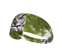 Owl Tree Branches Sports Headband For Men Women Tennis Sweat Band For Workout Sports Headbands Elastic For Running