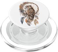 Owl Tribal Watercolor Owl Dream Catcher PopSockets PopGrip for MagSafe