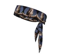 Owl Under The Moon Sweat-Absorbing Sports Headband, Non-Slip and Adjustable, Running, Basketball, Yoga Sports Headband