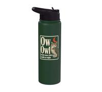 Owl Watching Ow Element Atomic Mass 100% Hoot Stable Stainless Steel Insulated Water Bottle