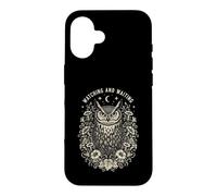 Owl Watching Waiting Floral Moon Case for iPhone 16
