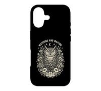 Owl Watching Waiting Floral Moon Case for iPhone 17
