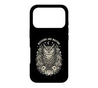 Owl Watching Waiting Floral Moon Case for iPhone 17 Pro