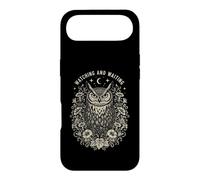 Owl Watching Waiting Floral Moon Case for iPhone Air