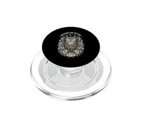 Owl Watching Waiting Floral Moon PopSockets PopGrip for MagSafe